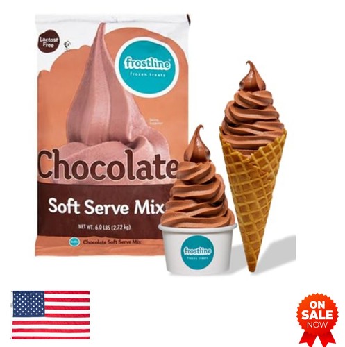 Chocolate soft serve ice cream - chocolate,