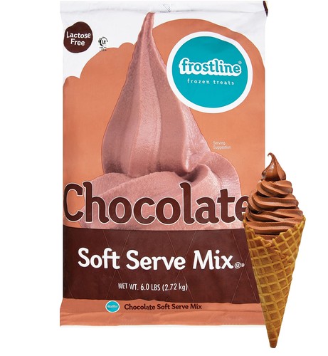 Chocolate soft serve - ice, cream