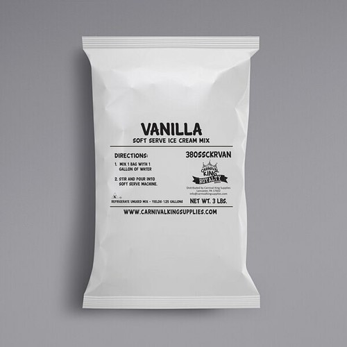 Vanilla soft serve ice - soft,