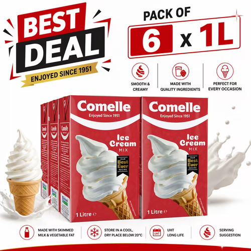 Comelle vanilla ice cream mix - vanilla,