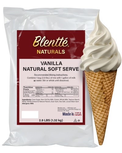 Blentte vanilla soft serve - soft,