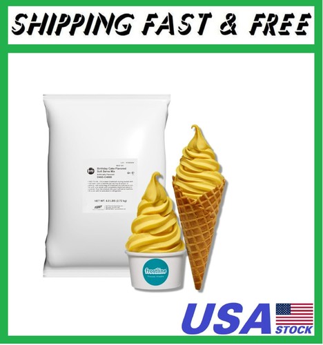 Birthday cake soft serve - birthday,