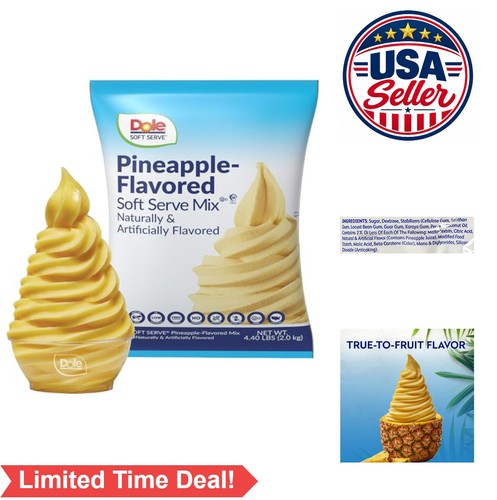 Pineapple soft serve - pineapple, mix