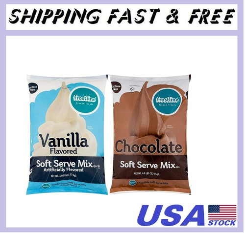 Vanilla chocolate soft - &, serve