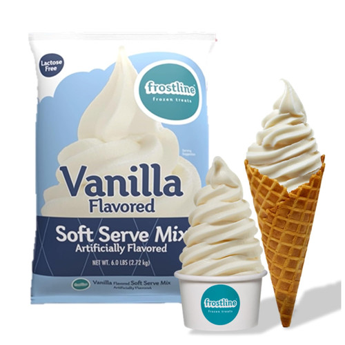 Vanilla soft serve ice cream - soft,